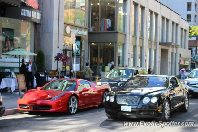 Ferrari 458 Italia spotted in Toronto, Canada