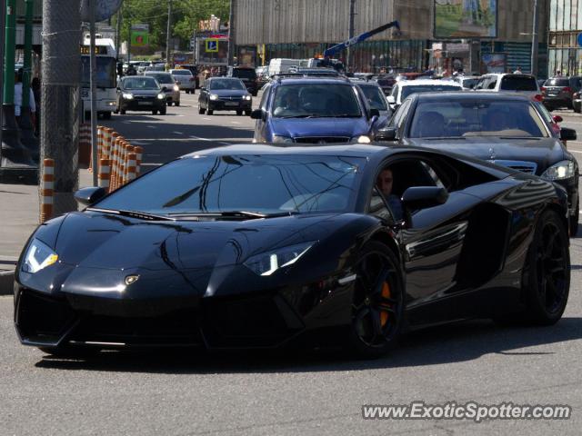 Lamborghini Aventador spotted in Moscow, Russia