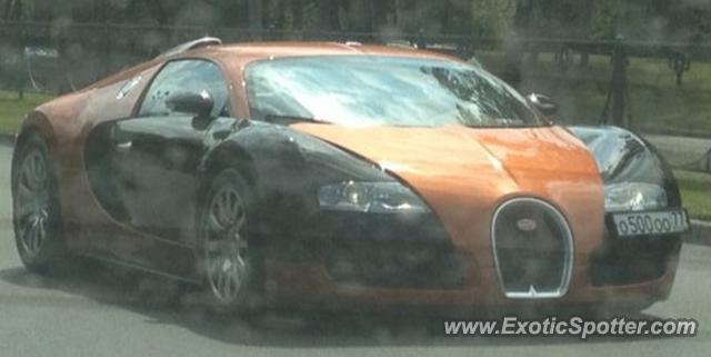 Bugatti Veyron spotted in Moscow, Russia