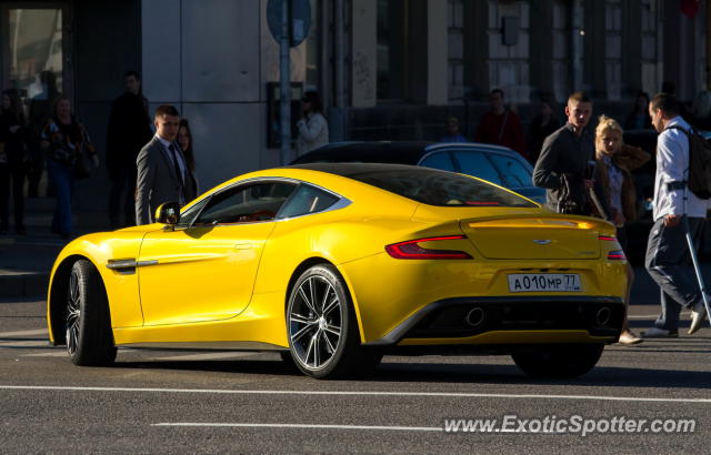 Aston Martin Vanquish spotted in Moscow, Russia