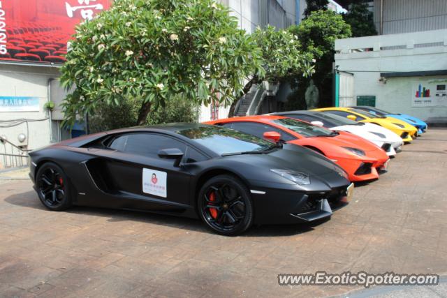 Lamborghini Aventador spotted in Taichung, Taiwan