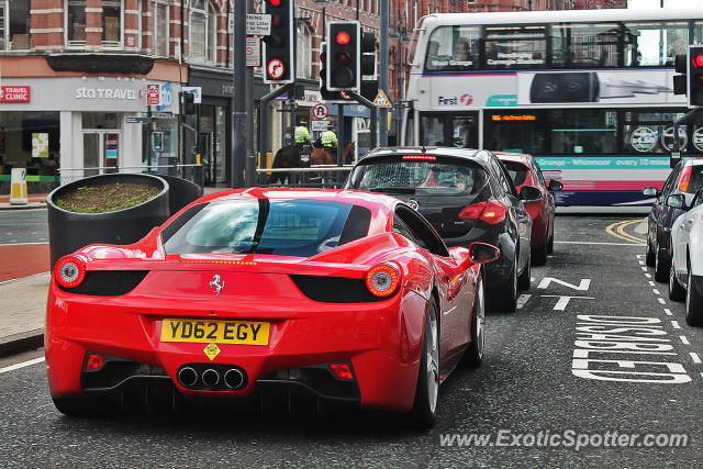 Ferrari 458 Italia spotted in Leeds, United Kingdom