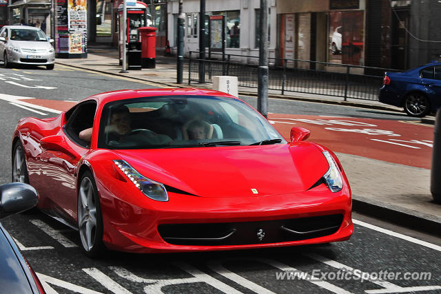 Ferrari 458 Italia spotted in Leeds, United Kingdom