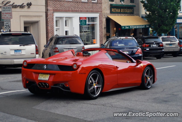 Ferrari 458 Italia spotted in Greenwich, Connecticut