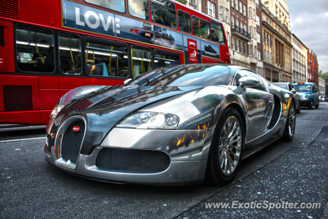 Bugatti Veyron spotted in London, United Kingdom