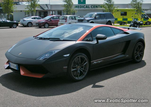 Lamborghini Gallardo spotted in Silverstone, United Kingdom