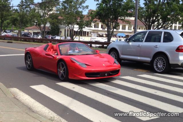 Ferrari 458 Italia spotted in Greenwich, Connecticut