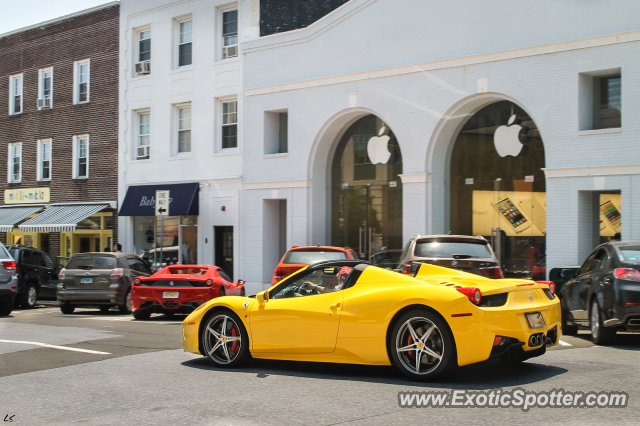 Ferrari 458 Italia spotted in Greenwich, Connecticut