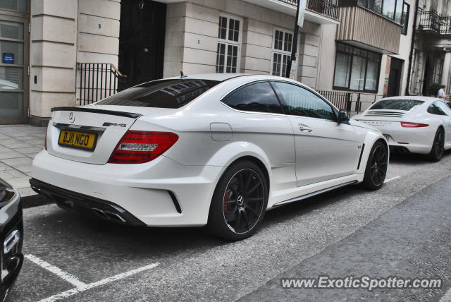 Mercedes C63 AMG Black Series spotted in London, United Kingdom