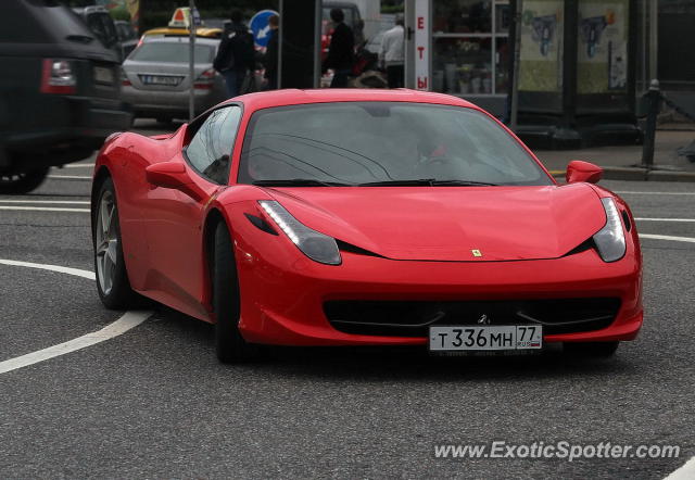 Ferrari 458 Italia spotted in Moscow, Russia