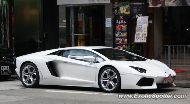 Lamborghini Aventador spotted in Hong Kong, China