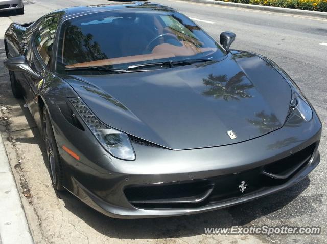 Ferrari 458 Italia spotted in Los Angeles, California