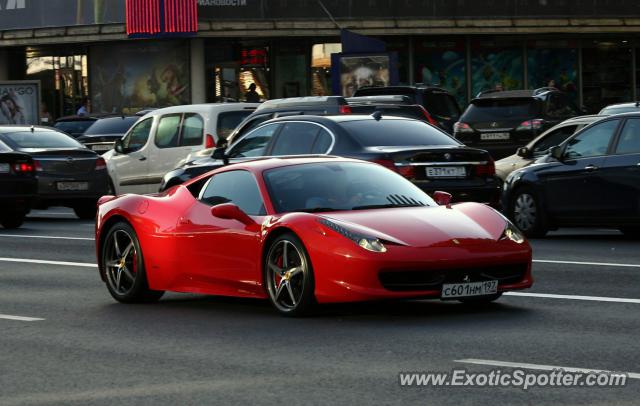 Ferrari 458 Italia spotted in Moscow, Russia