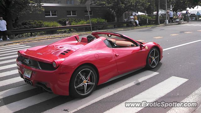 Ferrari 458 Italia spotted in Greenwich, Connecticut