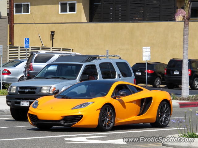 Mclaren MP4-12C spotted in Newport Beach, California