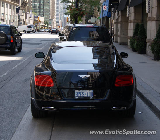 Bentley Continental spotted in Toronto, Canada