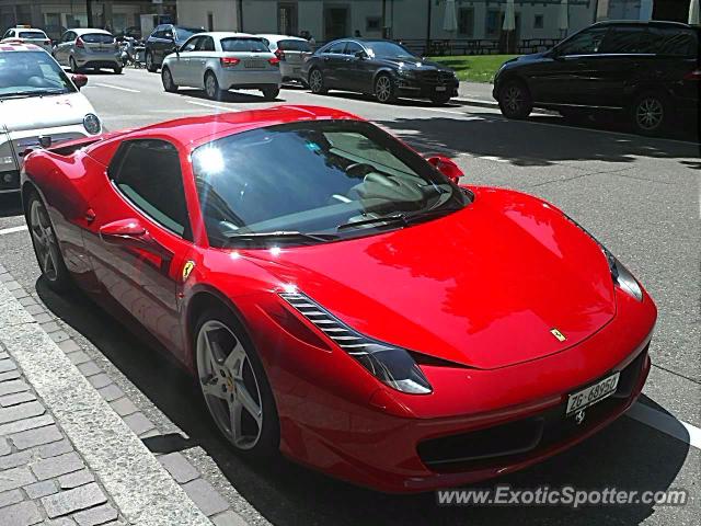 Ferrari 458 Italia spotted in Zurich, Switzerland