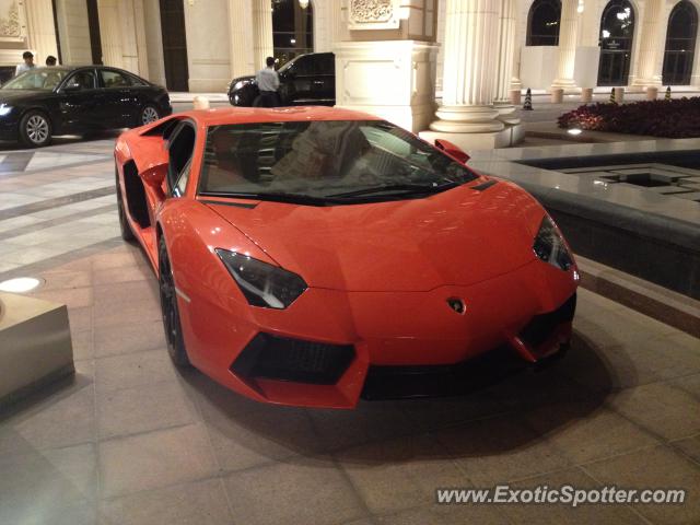 Lamborghini Aventador spotted in Riyadh, Saudi Arabia