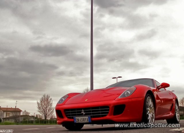 Ferrari 599GTB spotted in Cimadolmo, Italy