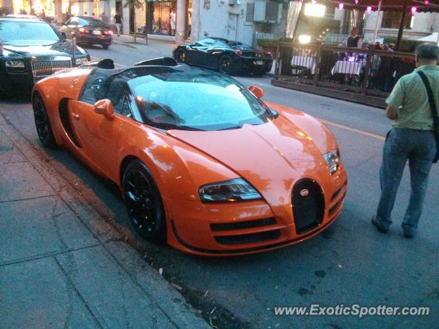 Bugatti Veyron spotted in Montreal, Canada