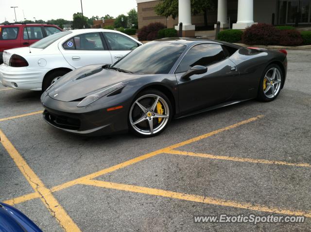 Ferrari 458 Italia spotted in Indianapolis, Indiana