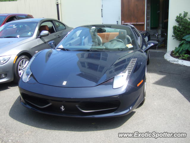 Ferrari 458 Italia spotted in Greenwich, Connecticut