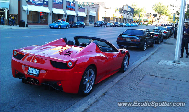 Ferrari 458 Italia spotted in London, Ontario, Canada