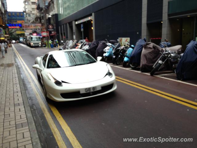 Ferrari 458 Italia spotted in Hong Kong, China