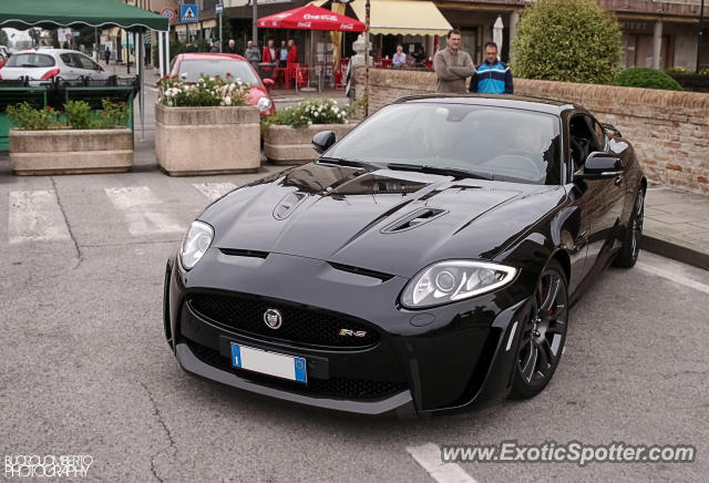 Jaguar XKR-S spotted in Pianiga, Italy