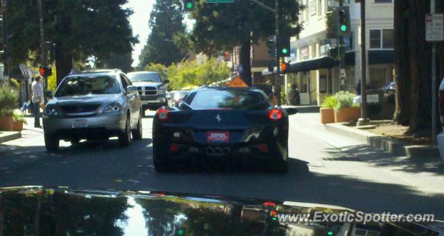 Ferrari 458 Italia spotted in Santa Rosa, California