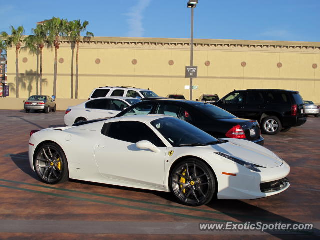 Ferrari 458 Italia spotted in Newport Beach, California