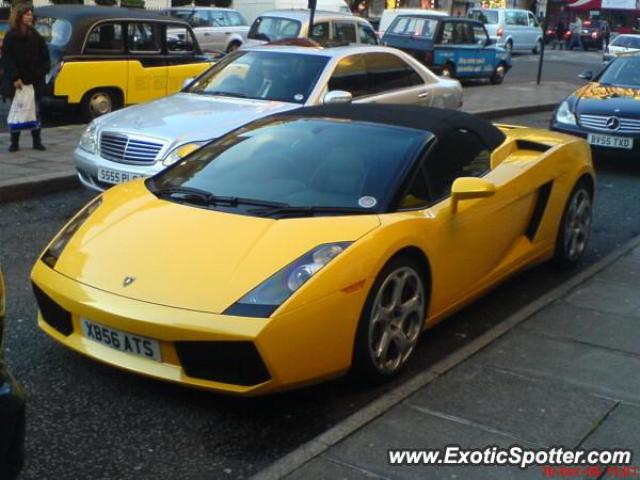 Lamborghini Gallardo spotted in London, United Kingdom