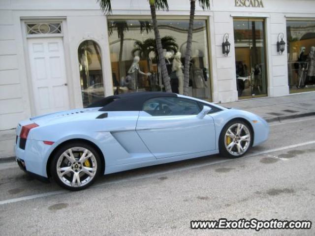 Lamborghini Gallardo spotted in Palm Beach, Florida