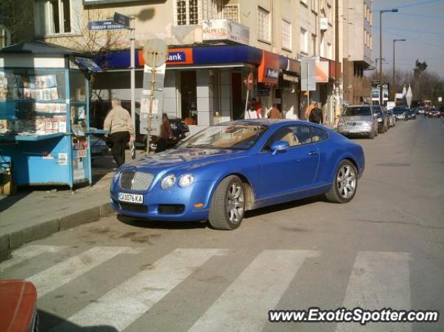 Bentley Continental spotted in Sofia, Bulgaria