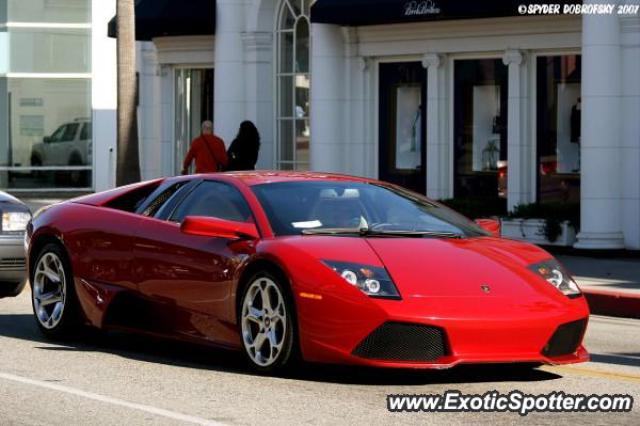 Lamborghini Murcielago spotted in Beverly Hills, California