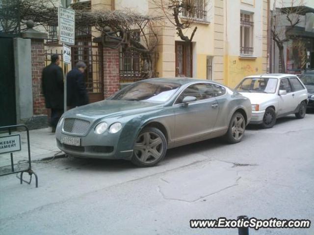 Bentley Continental spotted in Sofia, Bulgaria