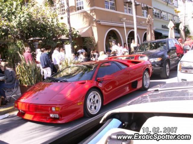 Lamborghini Diablo spotted in South Beach, Florida