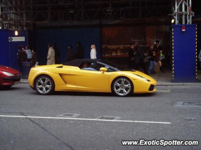 Lamborghini Gallardo spotted in London, United Kingdom