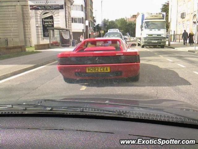 Ferrari Testarossa spotted in Portsmouth, United Kingdom