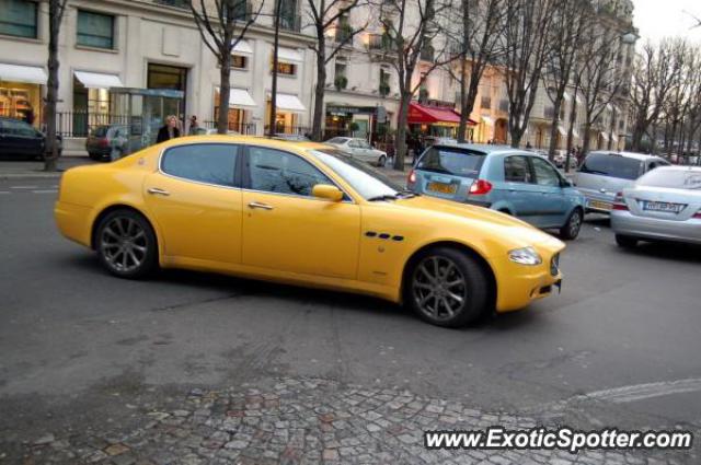Maserati Quattroporte spotted in Paris, France