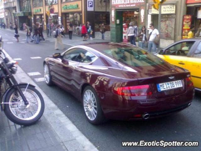 Aston Martin DB9 spotted in Barcelona, Spain