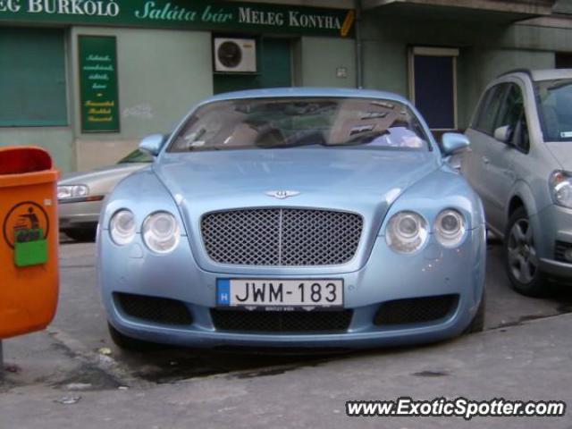 Bentley Continental spotted in Budapest, Hungary