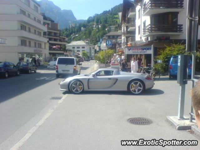 Porsche Carrera GT spotted in Engelberg, Switzerland