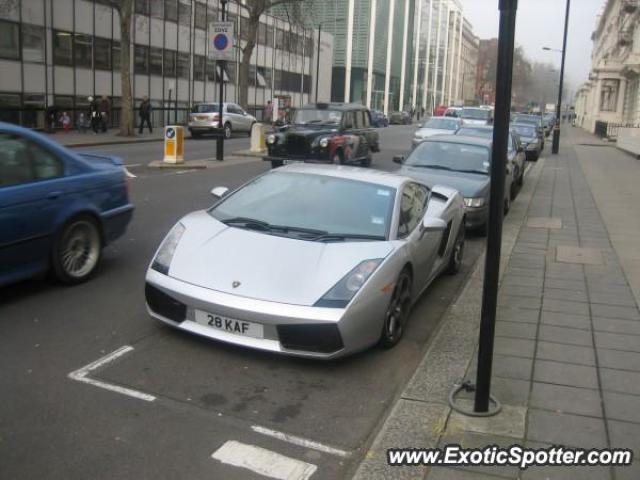 Lamborghini Gallardo spotted in London, United Kingdom