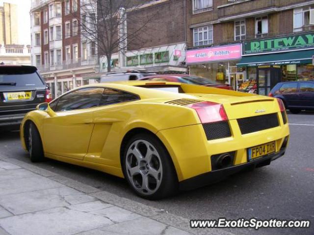 Lamborghini Gallardo spotted in London, United Kingdom