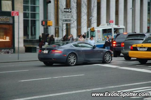 Aston Martin DB9 spotted in New York, New York