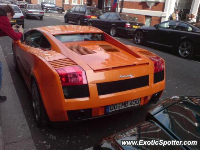 Lamborghini Gallardo spotted in London, United Kingdom