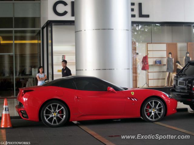 Ferrari California spotted in Jakarta, Indonesia