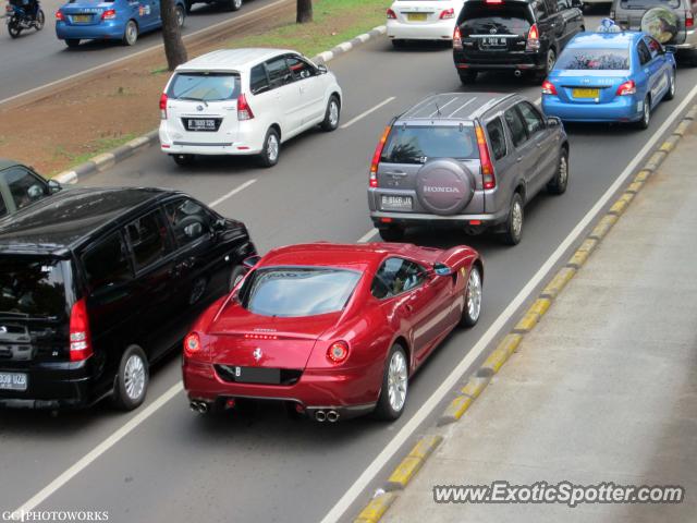 Ferrari 599GTB spotted in Jakarta, Indonesia