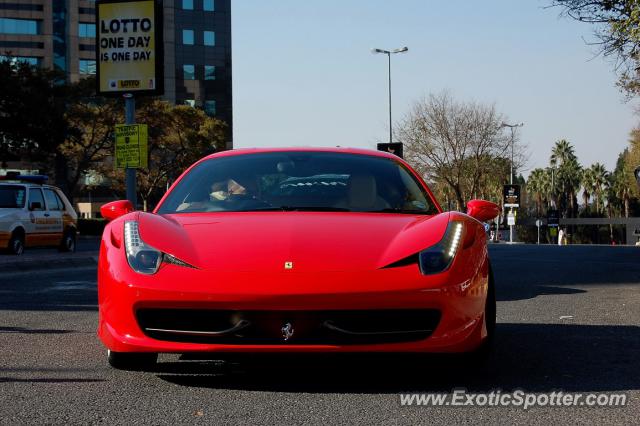 Ferrari 458 Italia spotted in Sandton, South Africa